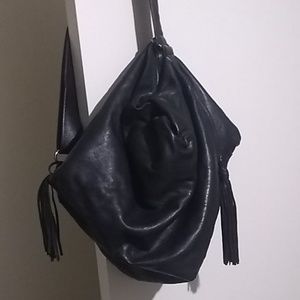 black cross body leather bag
